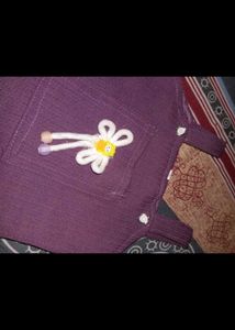 Cute Purple Baby Dress &amp; Shorts Set