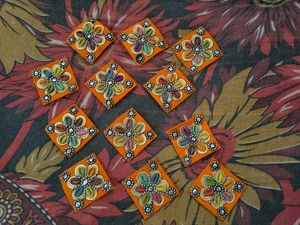 Orange Handmade Patches
