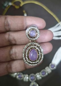 Elegant Pearl &amp; Stone Jewelry Set