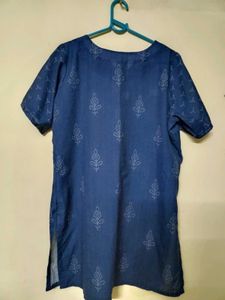 Blue Printed Kurta