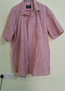 Men's Short Sleeve Linen Blend Shirt