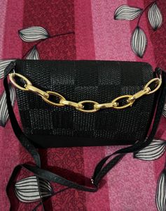 Chic Black Chain Shoulder Bag