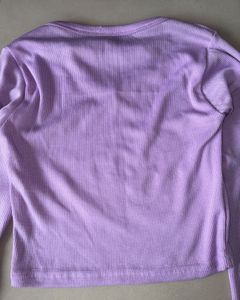 Lavender Cutout Long Sleeve Top