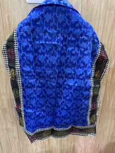 Beautiful Blue Floral Dupatta