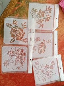 Floral Stencils for Crafts