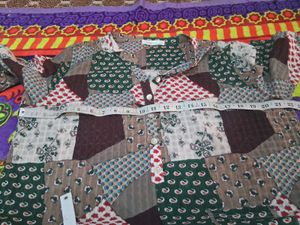 Vintage Patchwork Print Tunic Top