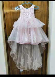 Girls Baby Pink Party wear Floral dress 🌸