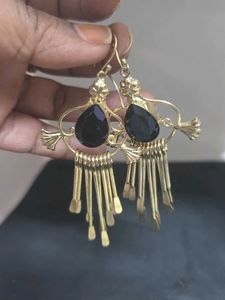 Anti tarnish gold plated earrings