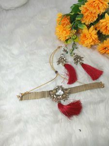 multi designer antic  lock silk handmade naick ear