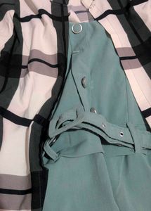 Green Dress + High-Low Shrug Set