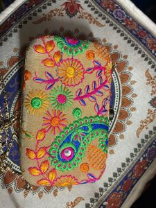 Embroidered Clutch Bag