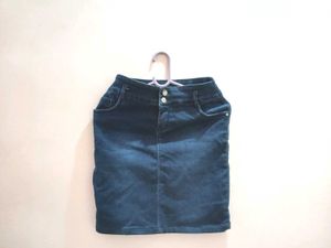 Dark Blue Denim High Waisted Jeans