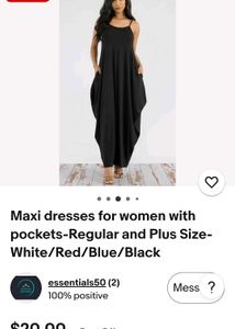 Emery rose Black Sleeveless Maxi Dress