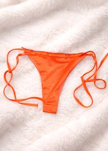 Orange String Bikini Bottom