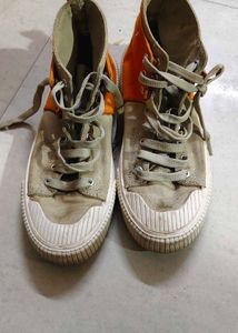 High Top Canvas Sneakers
