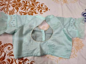 Sky Blue party wear Saree