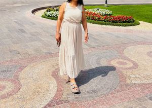Elegant Cream Maxi Dress