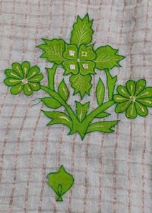 Green Cotton Saree