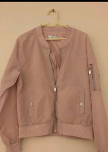 Light Pink Bomber Jacket