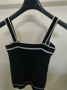Black Button-Up Knit Tank Top