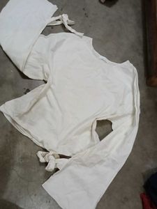 aesthetic white top for office