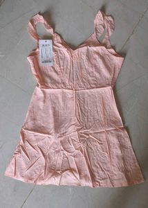 Light Pink Spaghetti Strap Mini Dress