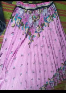Boho Floral Pleated Skirt