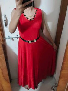 Red Gown Party Wear