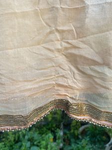 Elegant Beige Dupatta with Sequins