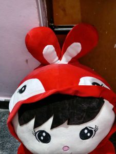 Cute Red Giant Bunny Plush Toy