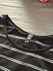 Striped Sleeveless Mini Dress