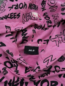 Pink Yankees Graphic Hoodie