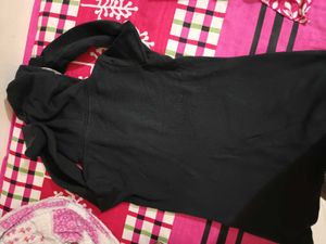 Clearence sale 🔴Black Hoodie with Drawstrings