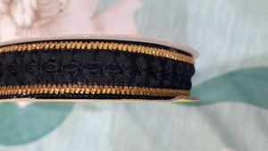 Black &amp; Gold Embellished Trim