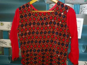 Stylish Red Kurta