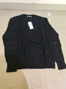Classic Black Crew Neck Sweater