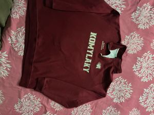 Maroon Quarter Zip Sweatshirt