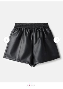 Faux Leather High Waisted Shorts