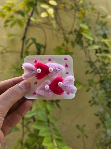 Cute heart pipe cleaner Hair Clips
