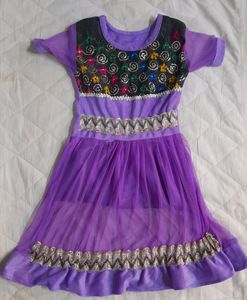 Purple Frocks For Girls