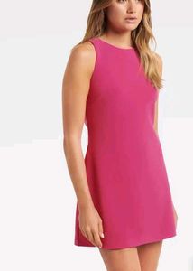 Chic Sleeveless Pink Mini Dress