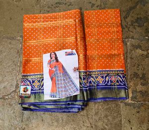 Designer Patola printed Bandhani saree