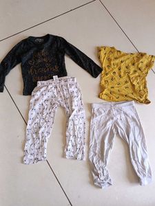 Girls Pajama Set - Tops & Bottoms