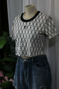 Adidas Patterned Crop Top