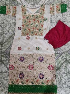 Chanderi Silk Suit