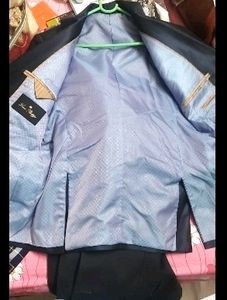 Louis Philippe Navy Slim Fit Wedding 2 Pc Suit