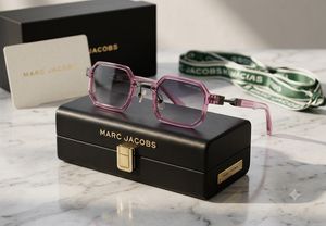 Marc Jacobs Pink Octagonal Eyeglasses