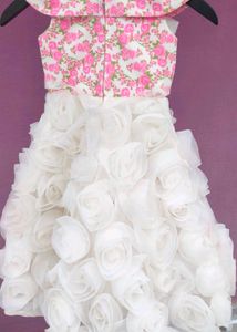 Floral &amp; Rose Petal Party Dress
