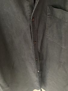 Men's Black Button-Up Shirt