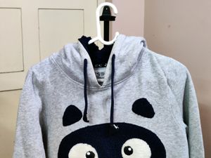 💥BUY1GET1💥 women's cute grey hoodie panda handloomed